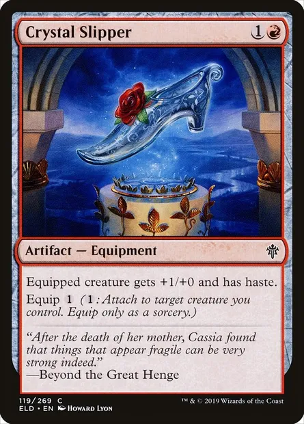 Crystal Slipper, Magic card ELD 119 — Throne of Eldraine set