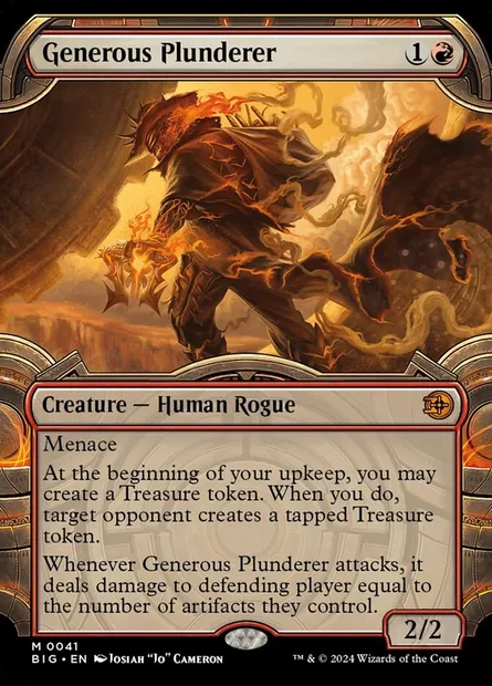 Generous Plunderer, Magic card BIG 41 — The Big Score set