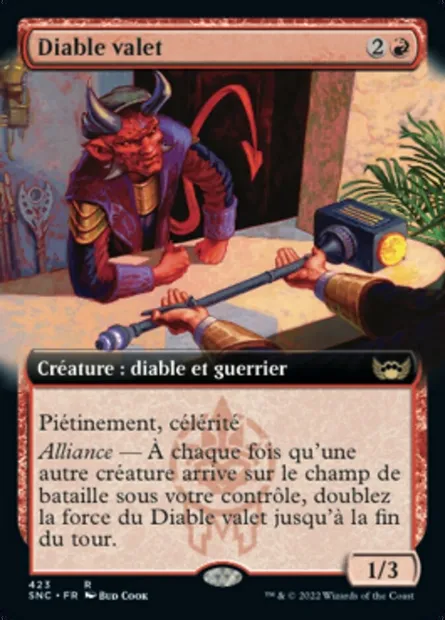 Diable valet, carte Magic SNC 423 — extension Les rues de la Nouvelle-Capenna