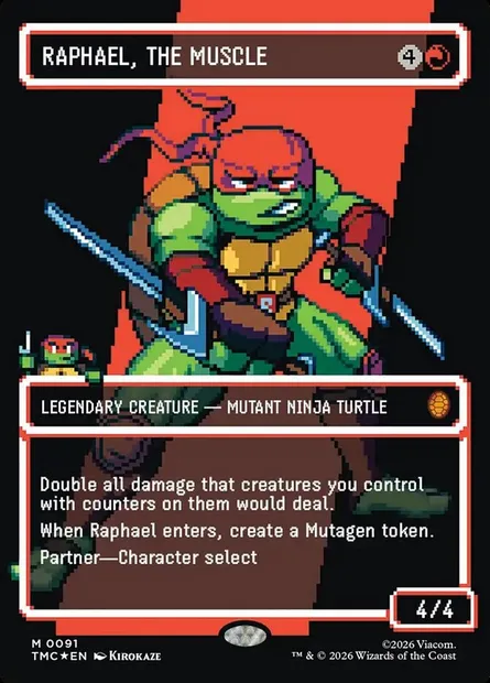Raphael, the Muscle, Magic card TMC 91 — Teenage Mutant Ninja Turtles Eternal set