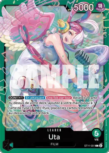 Uta, carte One Piece ST11-001 — extension Uta