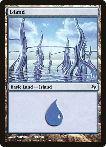 Île, carte Magic DDI 43 — extension Duel Decks: Venser vs. Koth