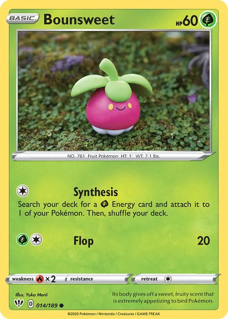 Bounsweet, Pokémon card DAA 14 — Darkness Ablaze set