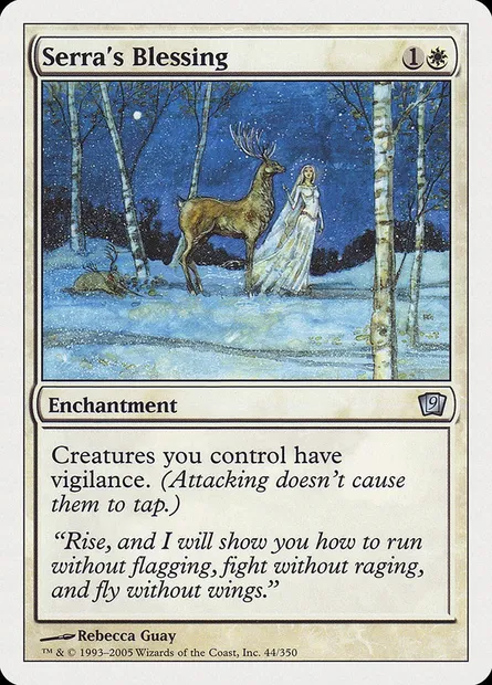 Serra's Blessing, Magic card 9ED 44 — Ninth Edition set