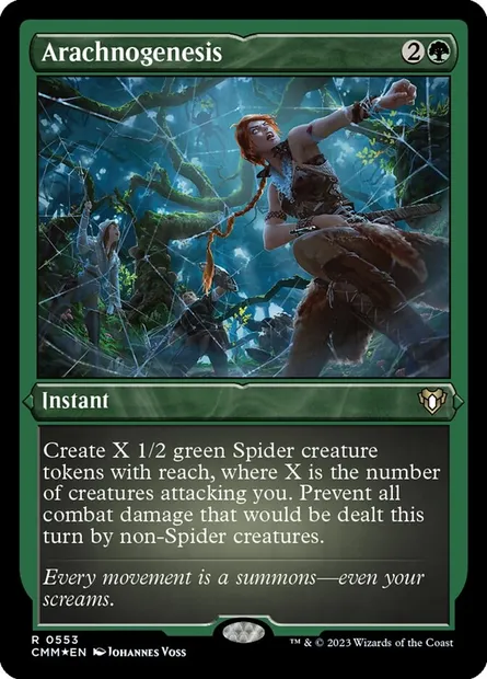 Arachnogenesis, Magic card CMM 553 — Commander Masters set