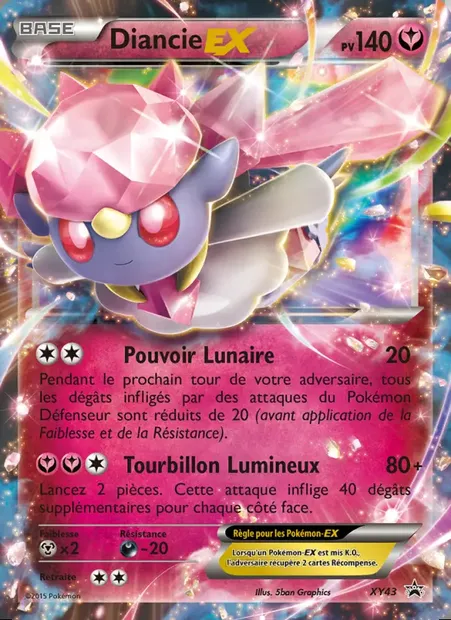 Diancie EX, carte Pokémon XY 43 — extension Promo XY