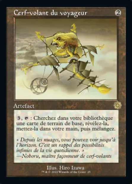 Cerf-volant du voyageur, carte Magic BRR 25 — extension The Brothers' War Retro Artifacts