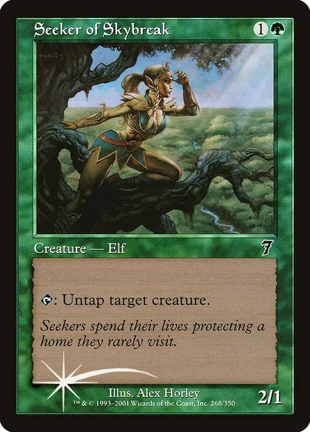 Chercheur de trouées de ciel, carte Magic 7ED 268★ — extension Septième Edition