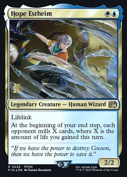 Hope Estheim, carte Magic PFIN 226s — extension Final Fantasy Promos