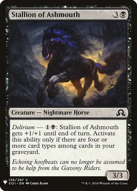 Étalon de Cendregueule, carte Magic PLST SOI-136 — extension The List