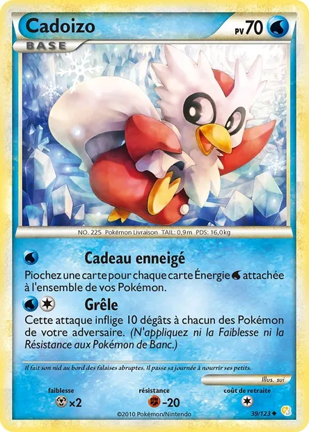 Cadoizo, carte Pokémon HS 39 — extension HeartGold SoulSilver