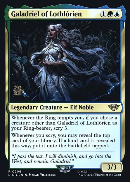 Galadriel de Lothlórien, carte Magic PLTR 206s — extension Tales of Middle-earth Promos