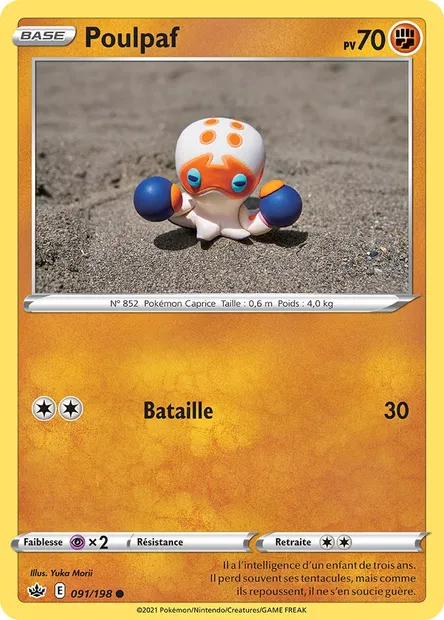 Poulpaf, carte Pokémon CRE 91 — extension Règne de Glace