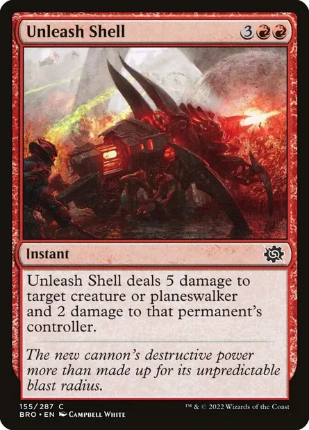 Unleash Shell, Magic card BRO 155 — The Brothers' War set