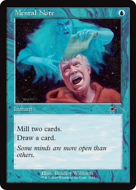 Mental Note, Magic card SLD 2154 — Secret Lair Drop set