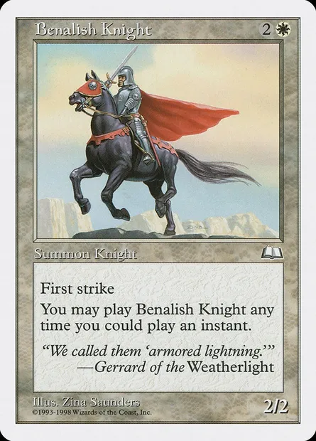 Benalish Knight, Magic card ATH 3 — Anthologies set