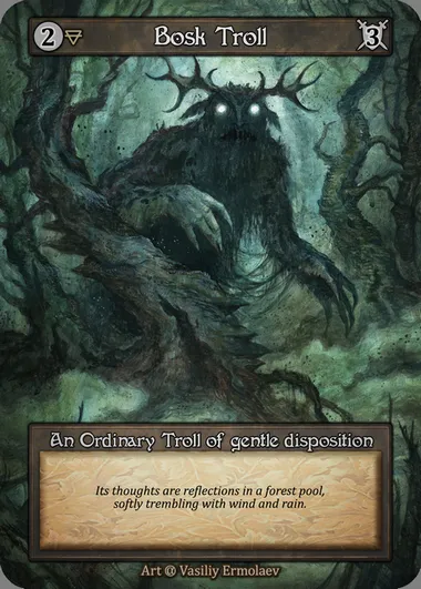 Bosk Troll, Sorcery card ALP 031 — Alpha set