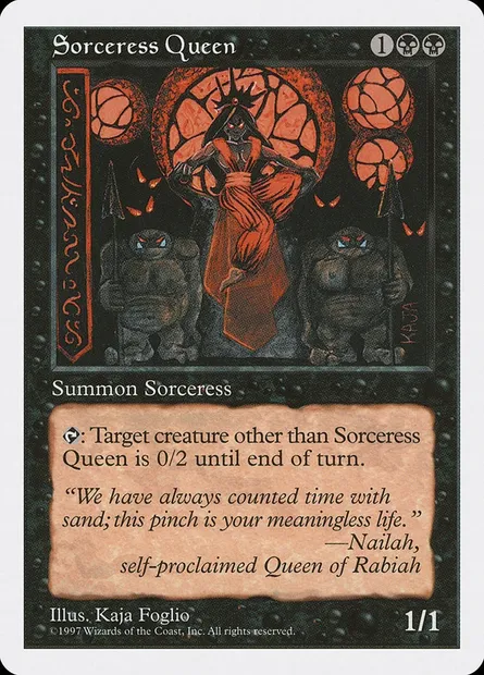 Sorceress Queen, Magic card 5ED 194 — Fifth Edition set