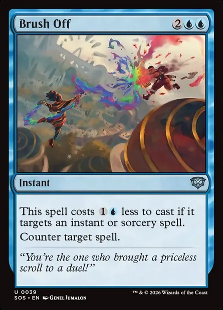 Brush Off, Magic card SOS 39 — Secrets of Strixhaven set