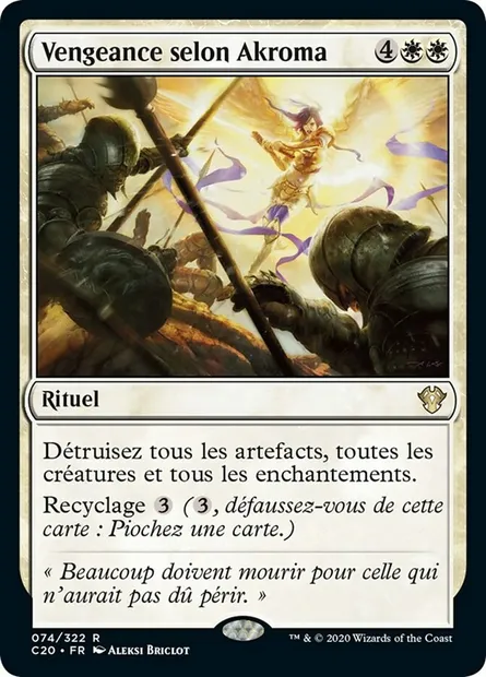 Vengeance selon Akroma, carte Magic C20 74 — extension Commander 2020