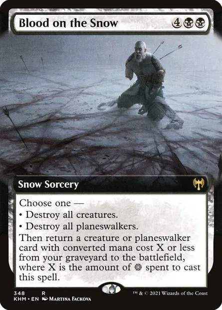 Blood on the Snow, Magic card KHM 348 — Kaldheim set