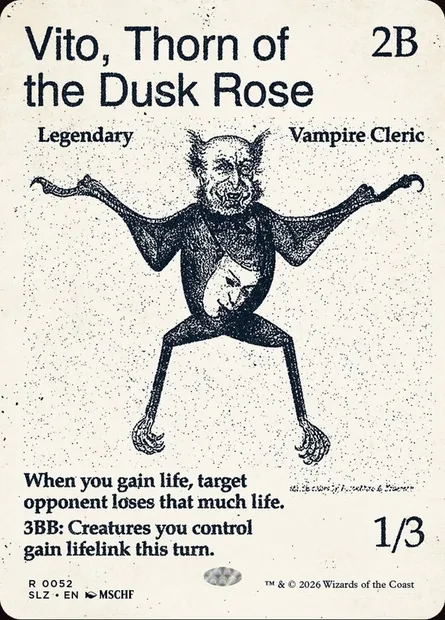 Vito, Épine de la Rose du crépuscule, carte Magic SLZ 52 — extension The Zeta Set