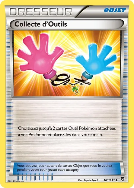 Collecte d'Outils, carte Pokémon FFI 101 — extension Poings Furieux