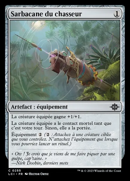 Sarbacane du chasseur, carte Magic LCI 255 — extension The Lost Caverns of Ixalan