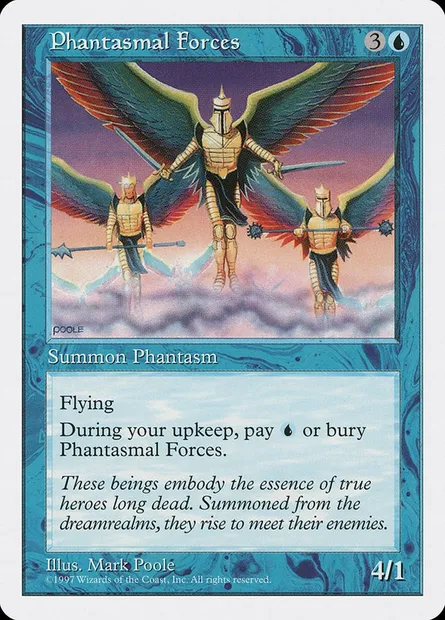 Phantasmal Forces, Magic card 5ED 106 — Fifth Edition set