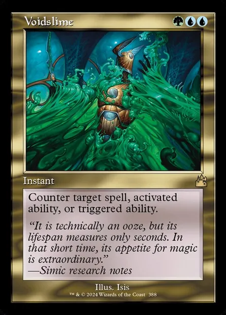 Voidslime, Magic card RVR 388 — Ravnica Remastered set