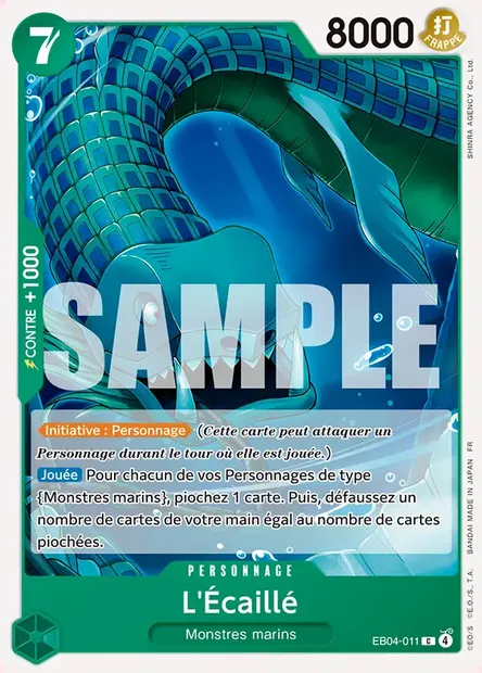 L'Écaillé, carte One Piece EB04-011 — extension EGGHEAD CRISIS
