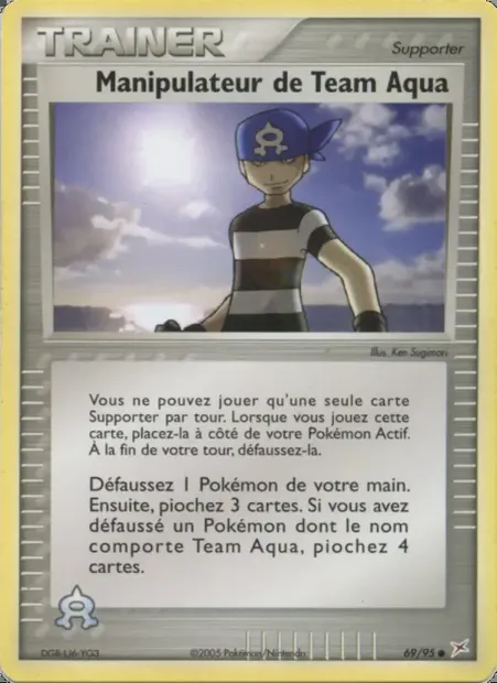 Manipulateur de Team Aqua, carte Pokémon MA 69 — extension EX Team Magma vs Team Aqua