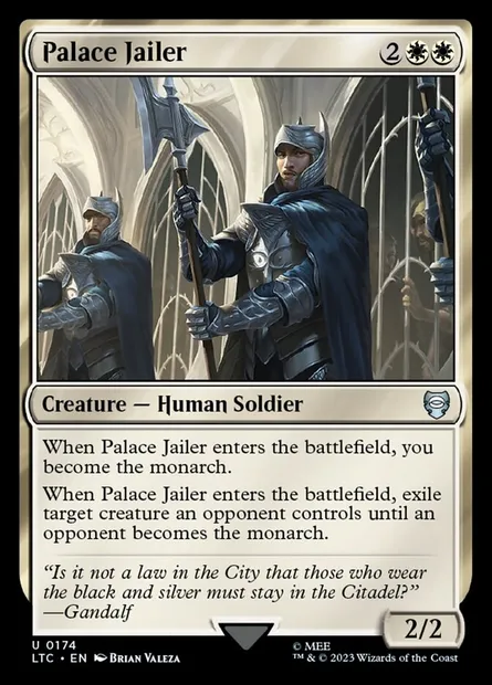 Palace Jailer, Magic card LTC 174 — Tales of Middle-earth Commander set