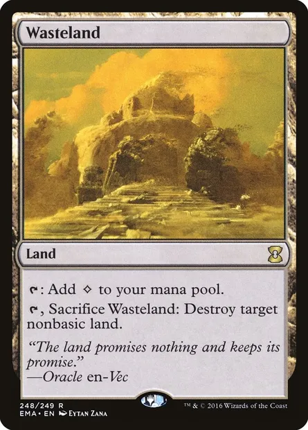 Terres dévastées, carte Magic EMA 248 — extension Eternal Masters