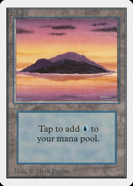 Île, carte Magic 2ED 291 — extension Unlimited Edition