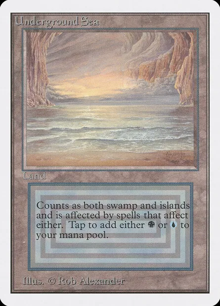 Mer souterraine, carte Magic 2ED 286 — extension Unlimited Edition