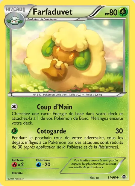 Farfaduvet, carte Pokémon EPO 11 — extension Pouvoirs Émergents