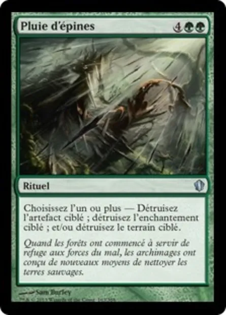Pluie d'épines, carte Magic C13 163 — extension Commander 2013