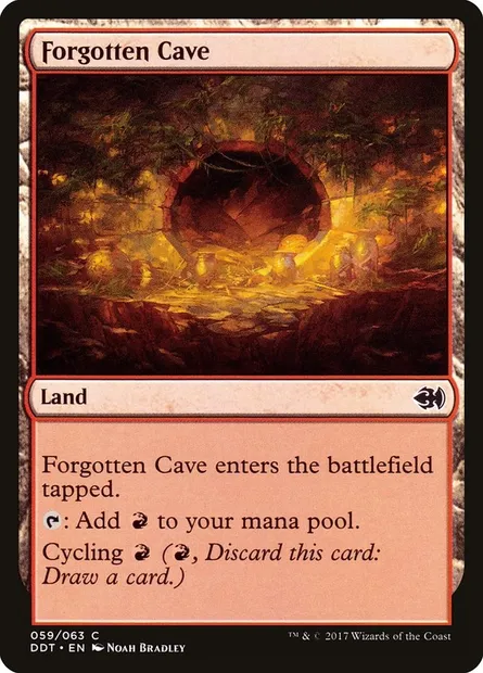 Forgotten Cave, Magic card DDT 59 — Duel Decks: Merfolk vs. Goblins set