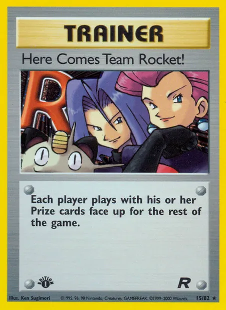 Here Comes Team Rocket!, Pokémon card TR 15 — Team Rocket set