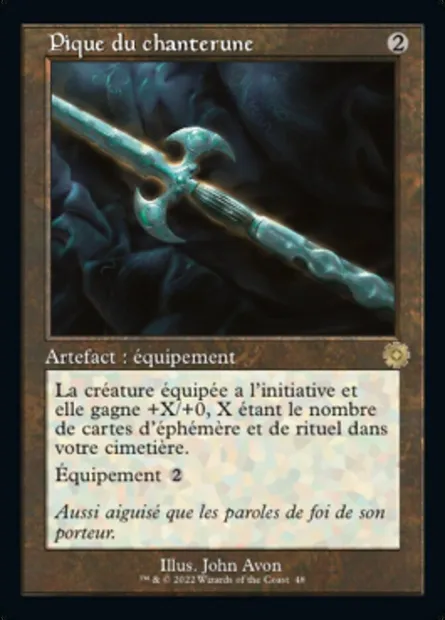Pique du chanterune, carte Magic BRR 48 — extension The Brothers' War Retro Artifacts