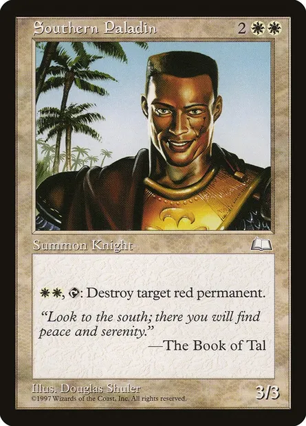 Paladin du Sud, carte Magic WTH 27 — extension Aquilon