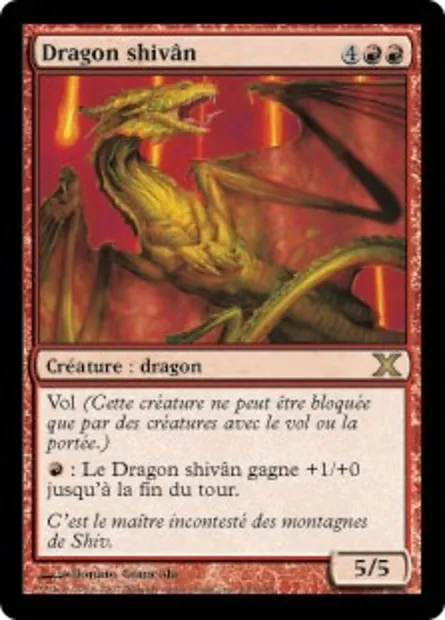 Dragon shivân, carte Magic 10E 230 — extension Dixième édition