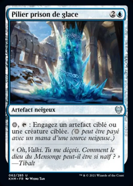 Pilier prison de glace, carte Magic KHM 62 — extension Kaldheim