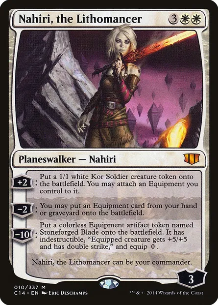 Nahiri, the Lithomancer, Magic card C14 10 — Commander 2014 set