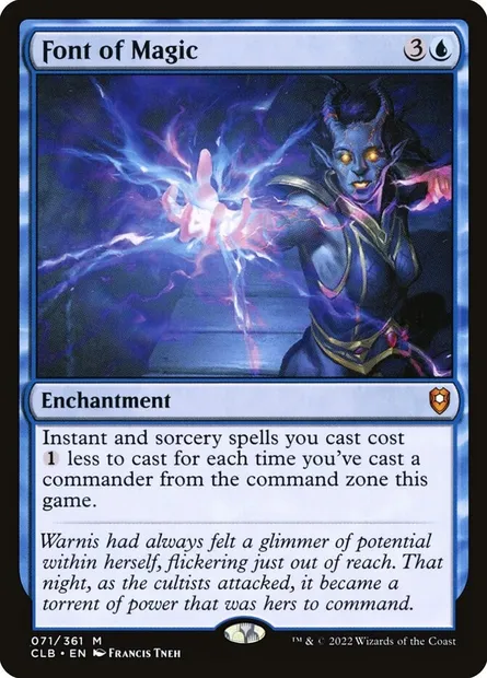 Font of Magic, Magic card CLB 71 — Commander Legends: Battle for Baldur's Gate set