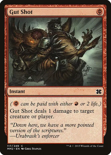 Gut Shot, Magic card MM2 117 — Modern Masters 2015 set