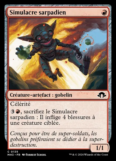 Simulacre sarpadien, carte Magic MH3 135 — extension Modern Horizons 3