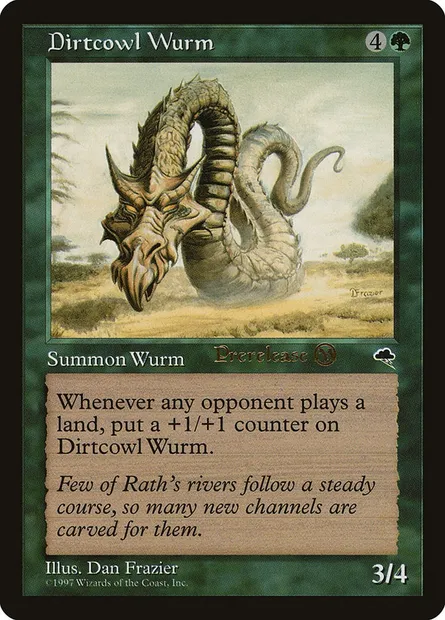 Dirtcowl Wurm, Magic card PTMP 221 — Tempest Promos set