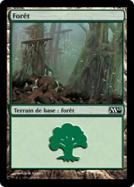 Forêt, carte Magic M10 246 — extension Magic 2010
